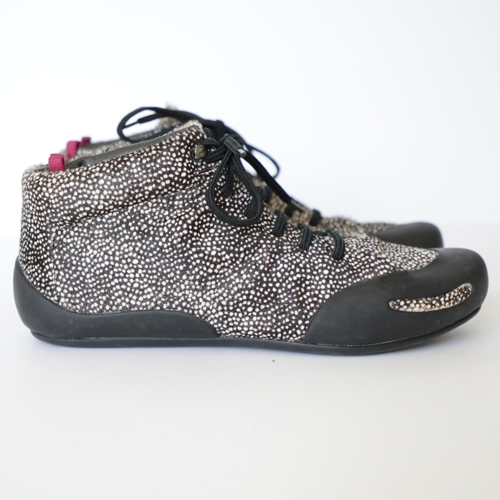 Camper Peu Senda Mole Hair Black White Sneakers